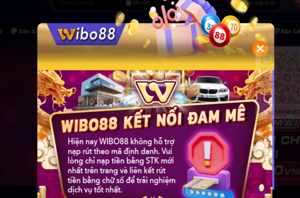 Đăng nhập sau đăng ký Wibo88 để trải nghiệm kho game khủng