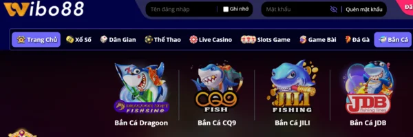 Giới thiệu Wibo88 có kho game bắn cá vô cùng đã mắt, đồ họa đỉnh cao