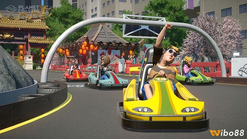 Đồ họa game Planet Coaster 3D mô tả biểu cảm chi tiết