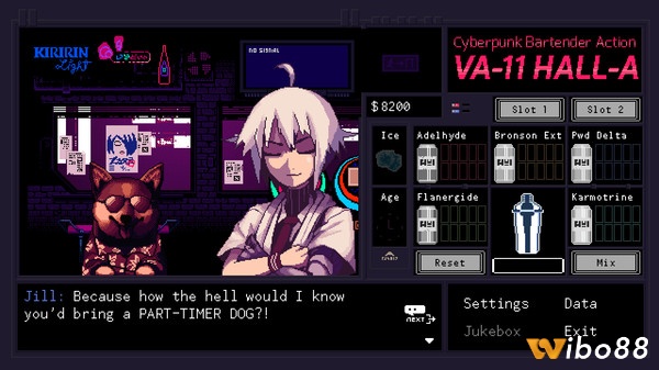 Game Va-11 Hall-a có lỗi chơi mô phỏng kết hợp phiêu lưu đầy cuốn hút