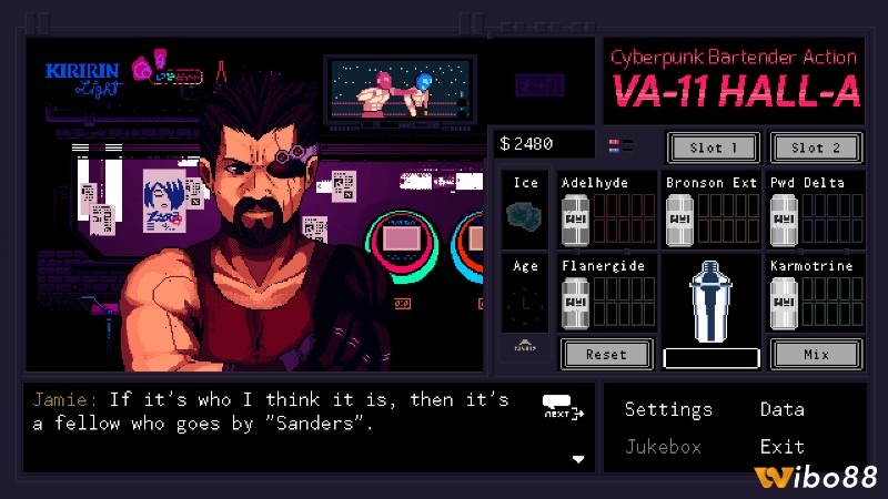 Casv nhân vật trong game Va-11 Hall-a đa dạng và độc đáo