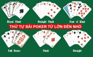 Thứ tự bài trong poker: Hướng dẫn chi tiết cho người mới