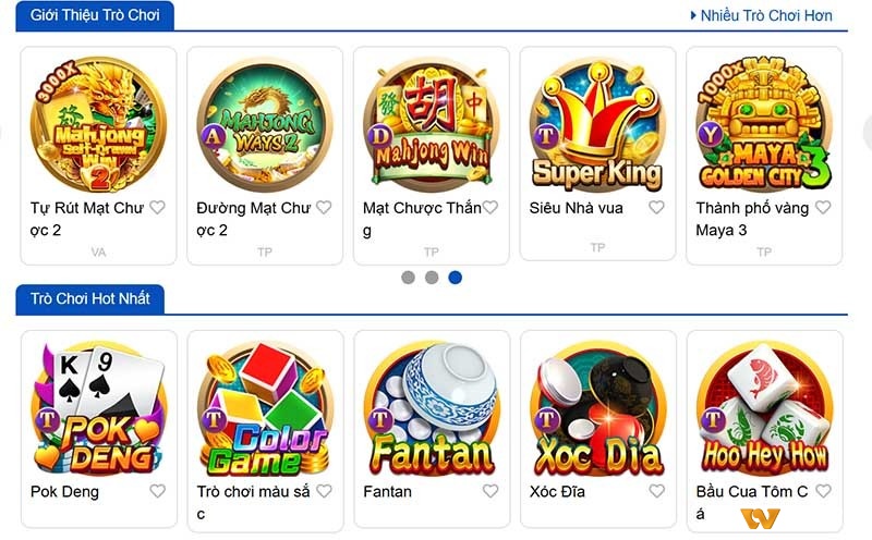 Các trò chơi game bài đổi thưởng tại đây đa dạng được xây dựng dựa trên các game truyền thống quen thuộc