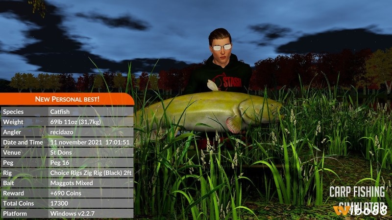 Câu cá chép thư giãn trong Carp Fishing Simulator