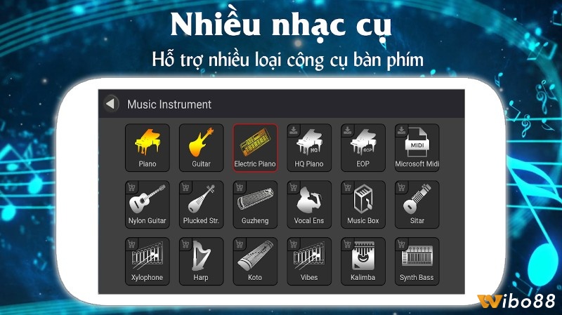 Học chơi piano qua các bài nhạc được thiết kế giống như đàn thật trong Piano Extreme