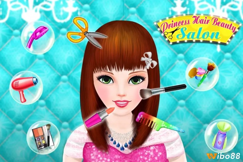 Trò chơi trang điểm chân thực Hair Salon Princess Makeup