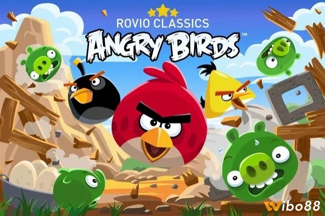 Trò chơi một người giải trí hài hước thú vị Angry Birds