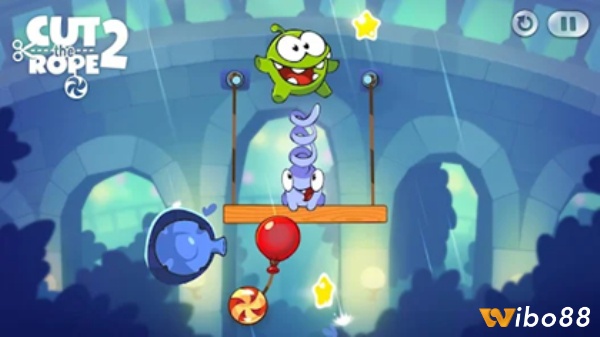 Trò chơi trí tuệ cắt dây thừng thả viên kẹo Cut The Rope 2