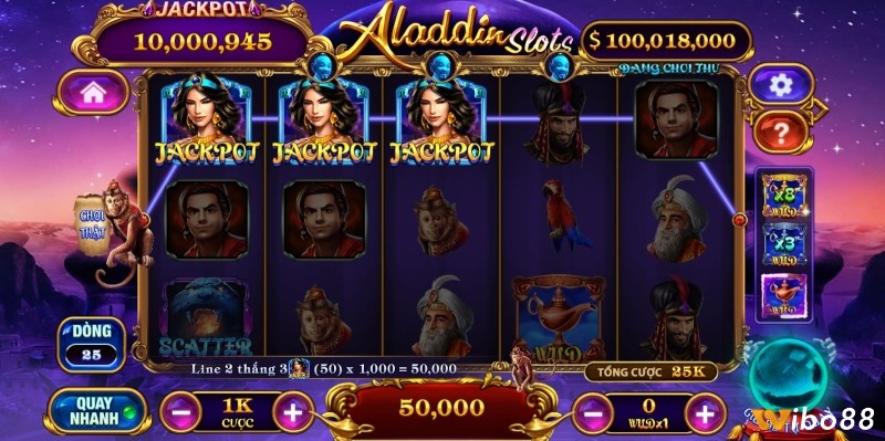 Game nổ hũ hay nhất Aladdin